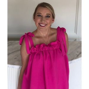 Gorgeous Hot Pink Tie Tank